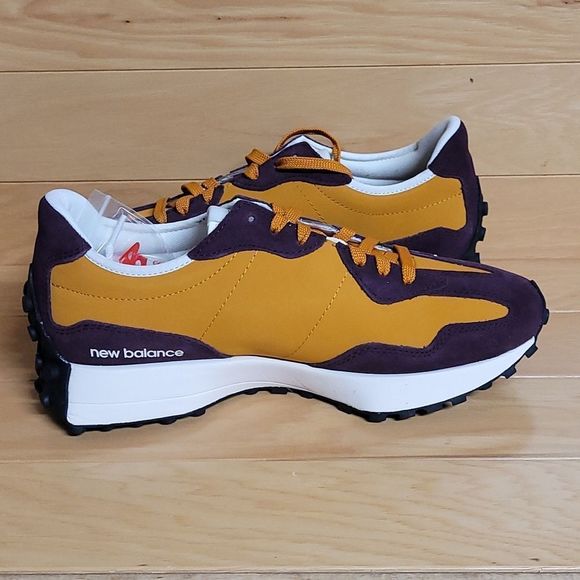 New Balance 327 Burgundy Maroon Orange Mens Shoe Sneaker MS327LY1 - Picture 7 of 11